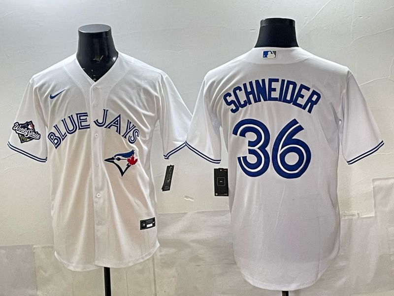 Men 2025 Toronto Blue Jays #36 Schneider white Game Nike MLB Jersey style 02